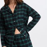 Ensemble de pyjama 2 pièces à carreaux en coton flanelle MELIA MARINE ETAM