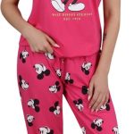 Disney Mickey Mouse Pyjama femme en coton rose à manches courtes | bol