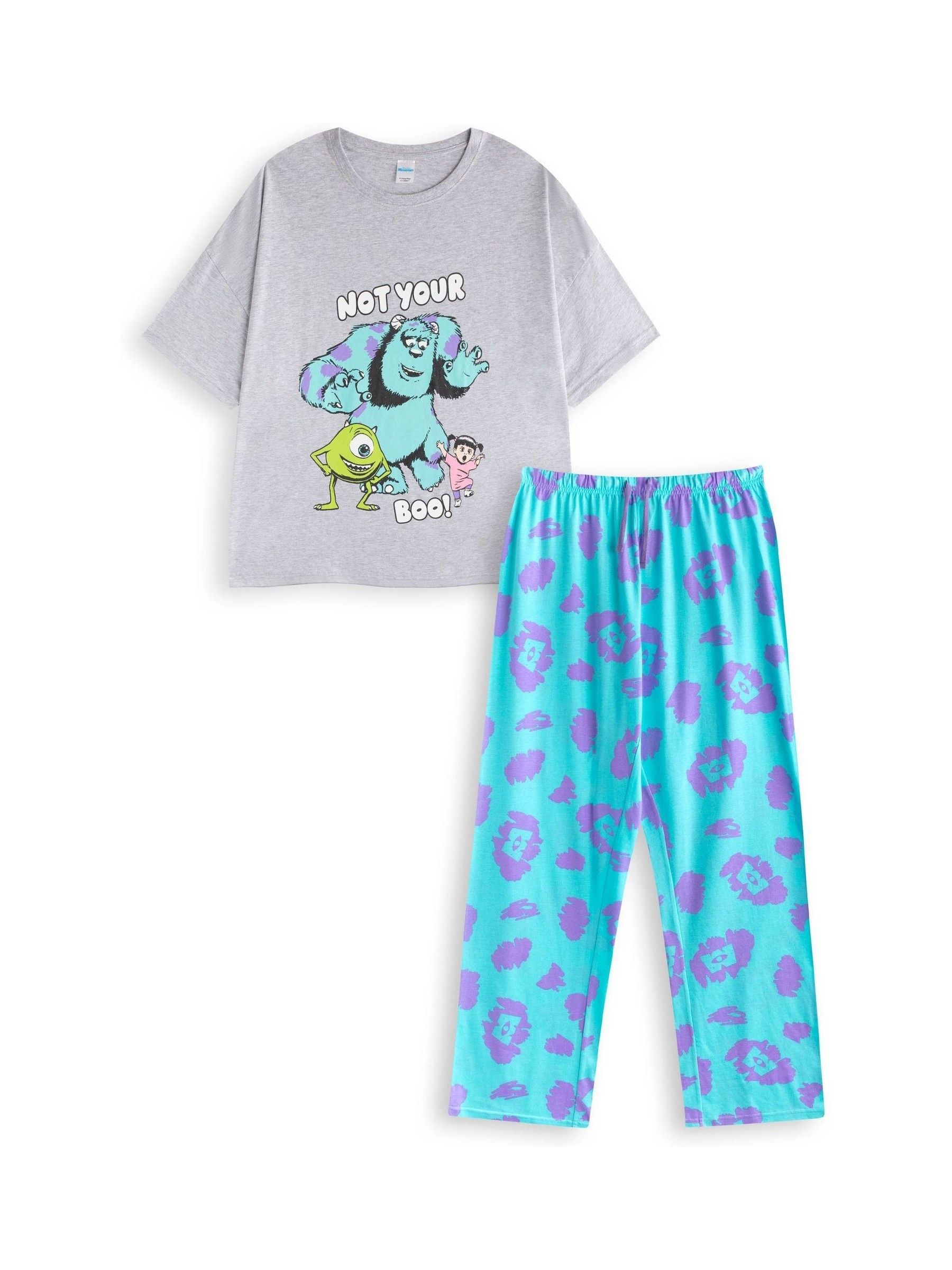 pyjama-femme-disney-351pzt-1.jpg Acheter Vanilla Underground Pyjama femme Disney Monsters Inc multicolore à manches courtes en 100% coton from Next France – Image 1