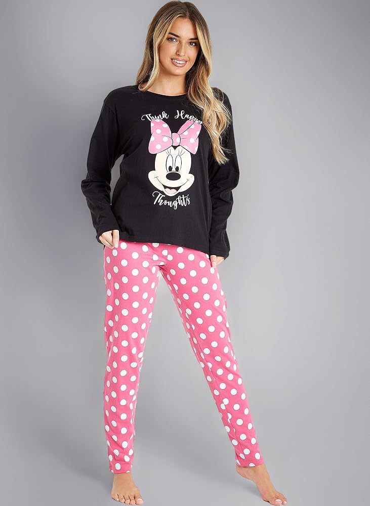 pyjama-femme-disney-994gwh-1.jpg Disney Stitch Pyjama Femme Chaud Vêtements de Nuit Femme et Ado Longues Ensemble Pyjama 2 Pièces Doux et Chaud Idée Cadeau pour Elle (Noir/Rose ... – Image 1