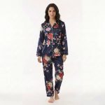 Pyjama Femme Soie Naturelle fleurs | Drom