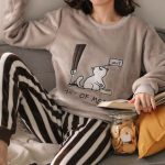 Pyjama Flanelle Pour Femme | Ensemble Polaire | Cadeau Pour Famille