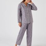 Pyjama flanelle coton imprimé Pyjama Damart.fr