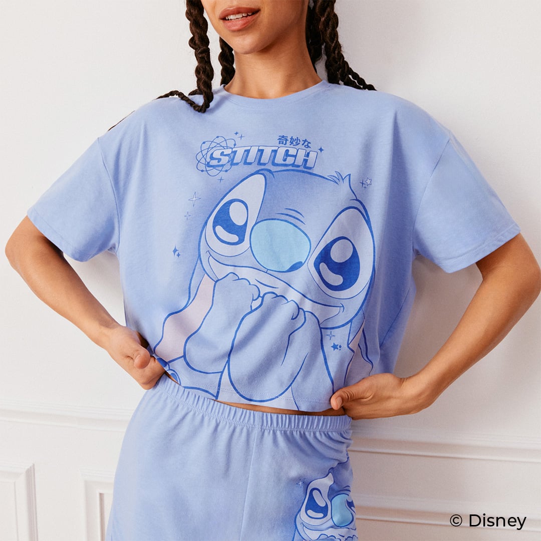 pyjama-femme-la-halle-743iwu-1.jpg Halle Pyjama Femme Ensemble Stitch Femme Pyjama Peignoir Femme La Halle Pyjama Stitch Femme Pyjama Femme – Image 1