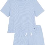 Petit Bateau Pyjama Short Femme en Coton à Rayures : Amazon.fr: Mode