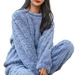 Ensemble de Pyjama pilou chaud : Pyjama polaire femme – Belishop