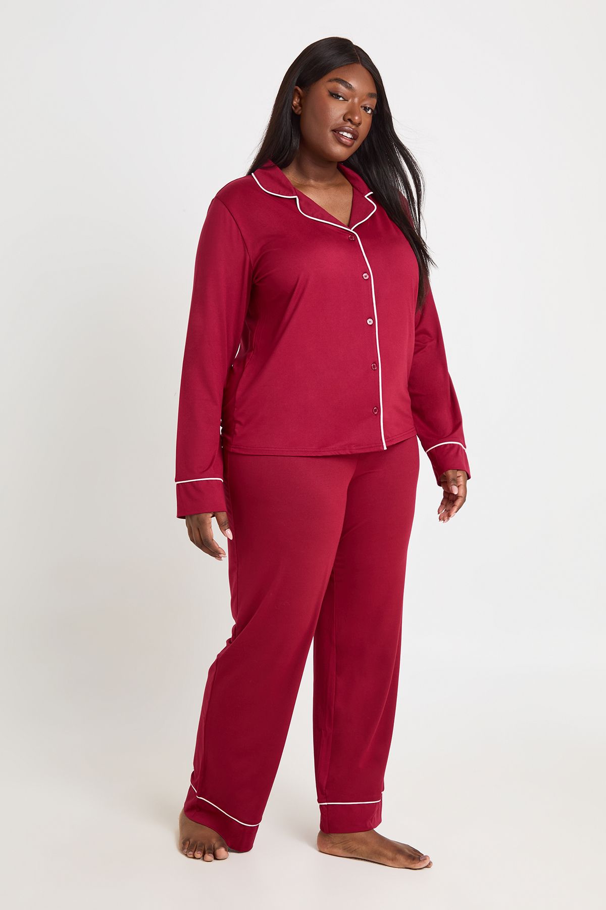 pyjama-femme-soldes-358ejc-1.jpg Soldes Vêtements de nuit | Promos pyjamas | boohoo FR – Image 1