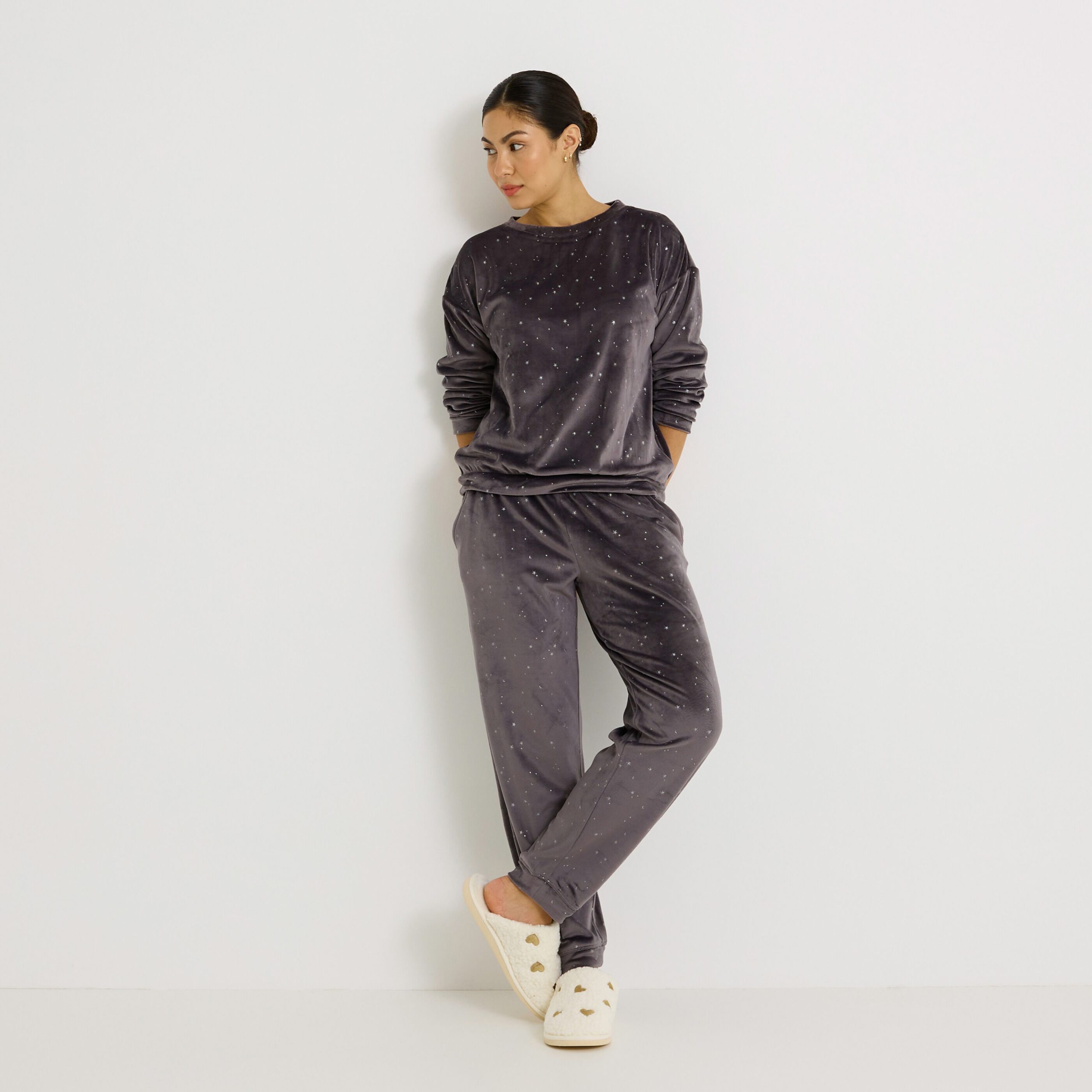 pyjama-femme-velours-209kas-1.jpg Pantalon de pyjama en velours femme – Image 1