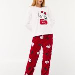 Ensemble de pyjama doux 'Hello kitty' Blanc Femme 20.00€ Kiabi