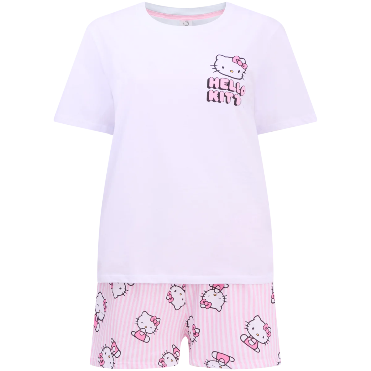 pyjama-hello-kitty-femme-477atl.webp Pyjashort – Dessin, Femme, 2 pièces | Action FR – Image 1