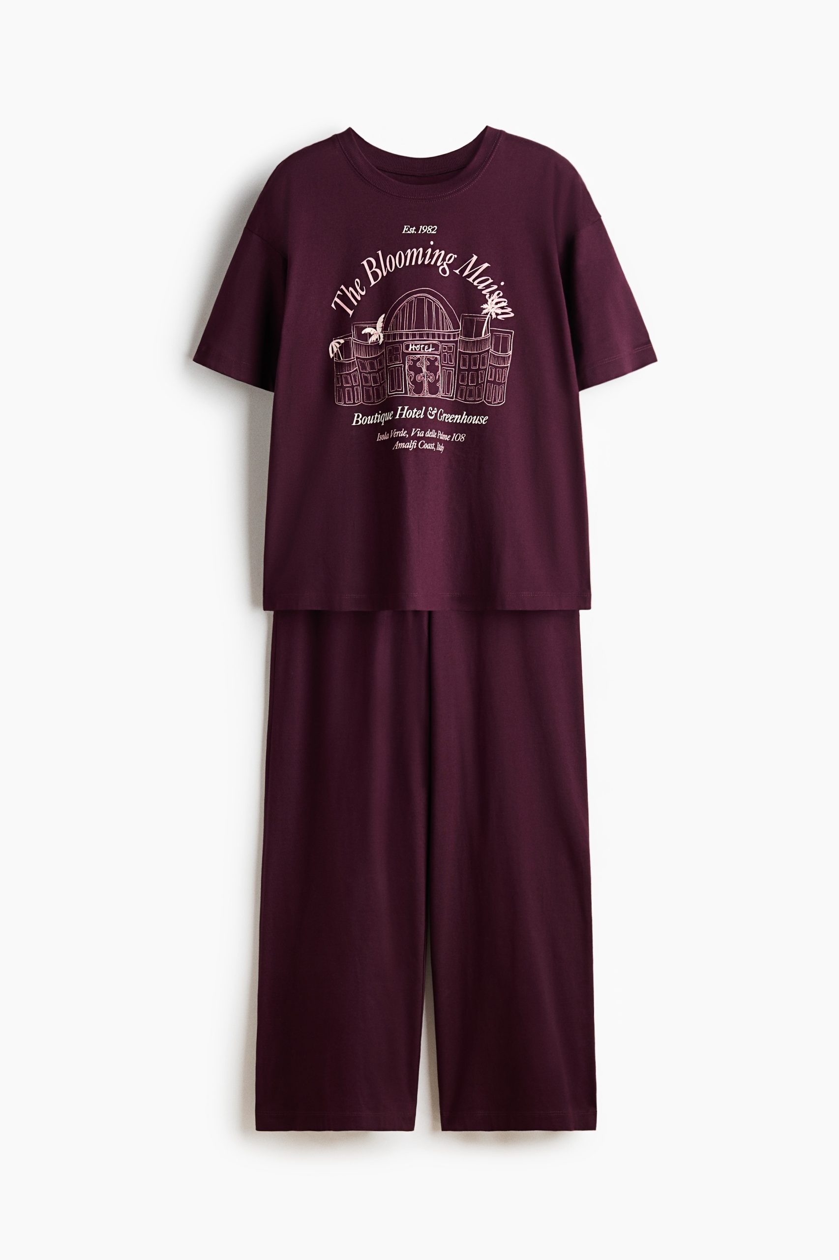 pyjama-hm-479gwx-1.jpg Vêtements De Nuit En Coton Femme | H&M FR – Image 1