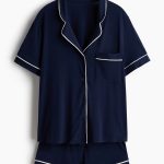 Pyjama en viscose mélangée Noir FEMME | H&M FR