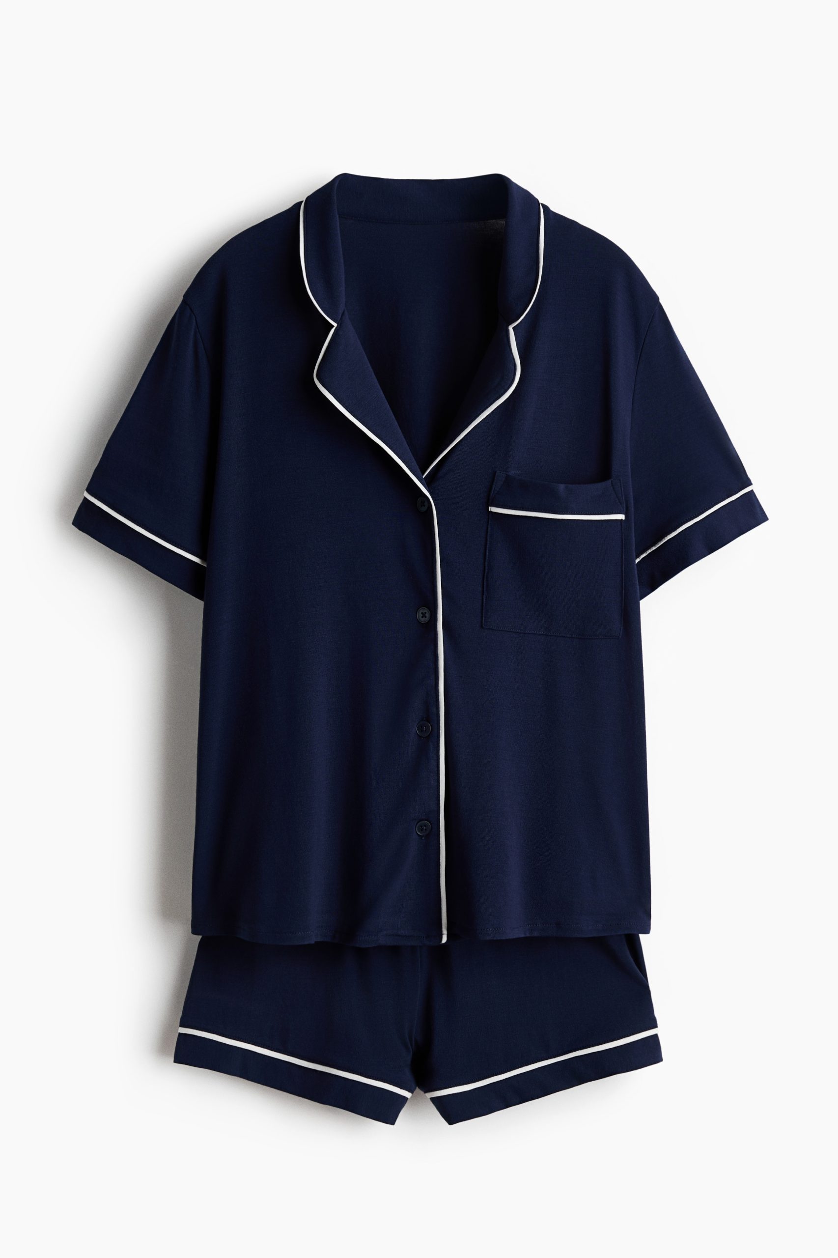 pyjama-hm-530ljg-1.jpg Pyjama en viscose mélangée Noir FEMME | H&M FR – Image 1