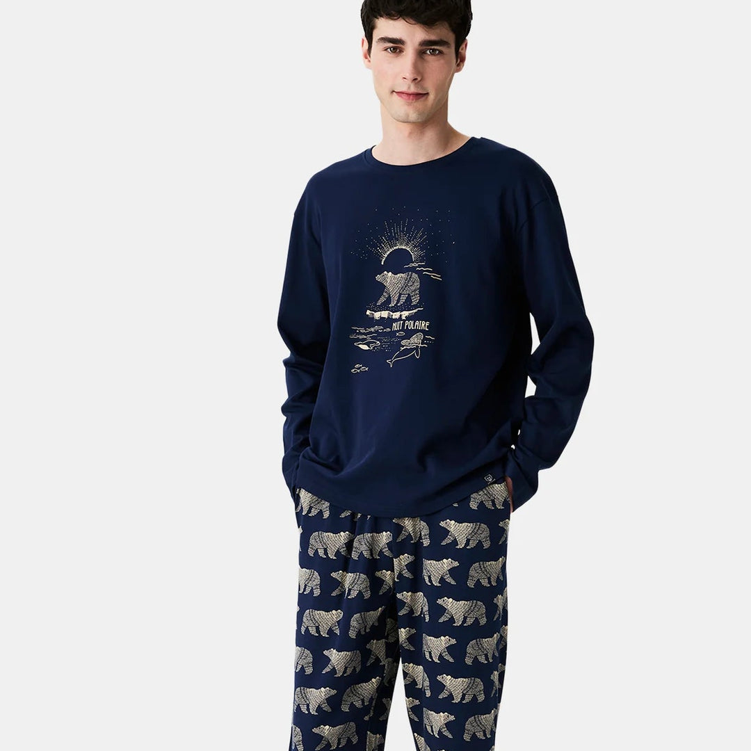 pyjama-homme-arthur-061ztw-1.jpg Pyjama Long Ours Polaire | Zac – Eve Boutique Lingerie – Image 1