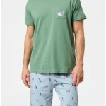 Pyjama court PAUPETAE jersey 100% coton bio Arthur (Multicolore)