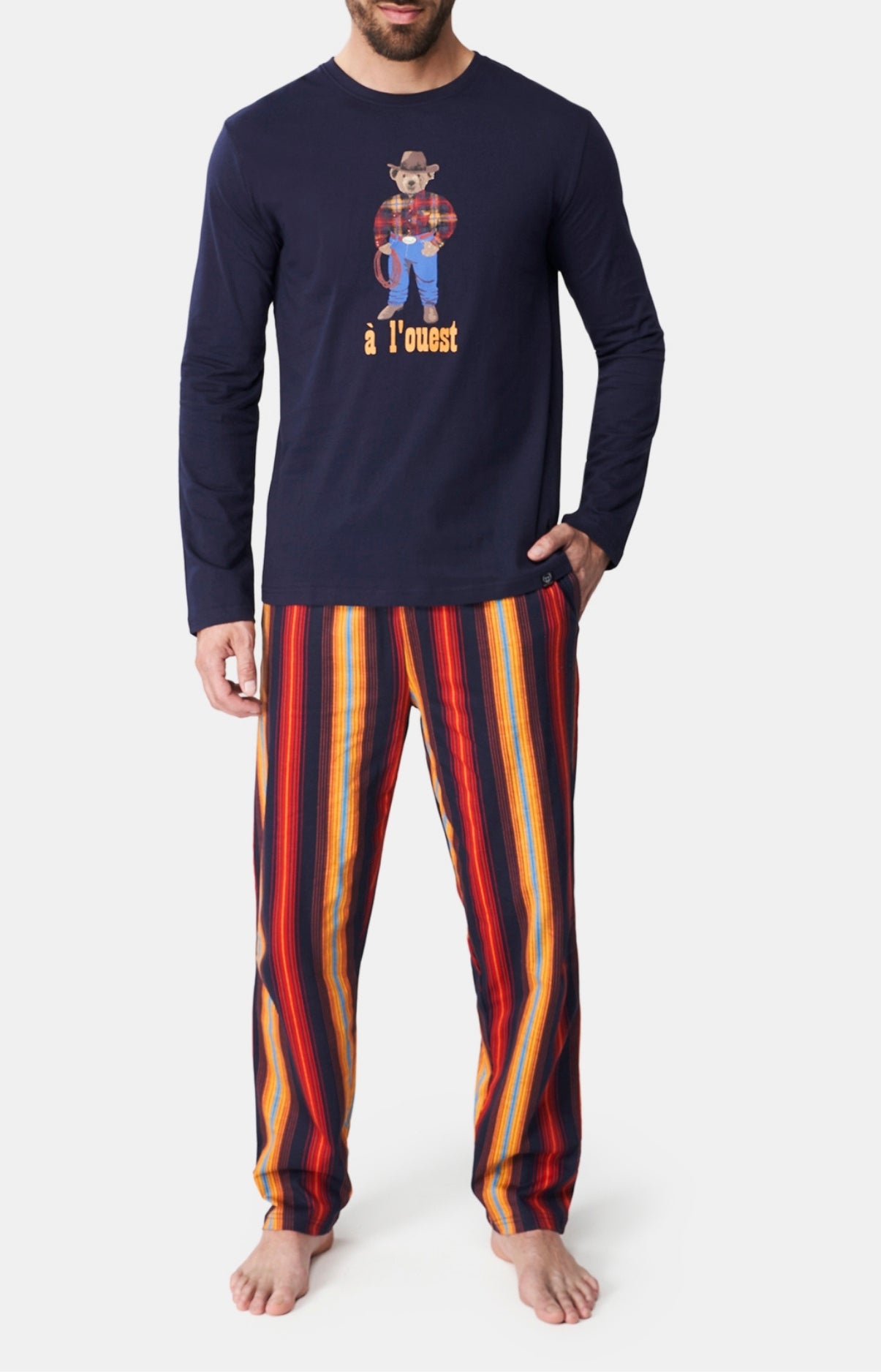 pyjama-homme-arthur-776klp-1.jpg Pyjama Teddy à l'Ouest – Image 1