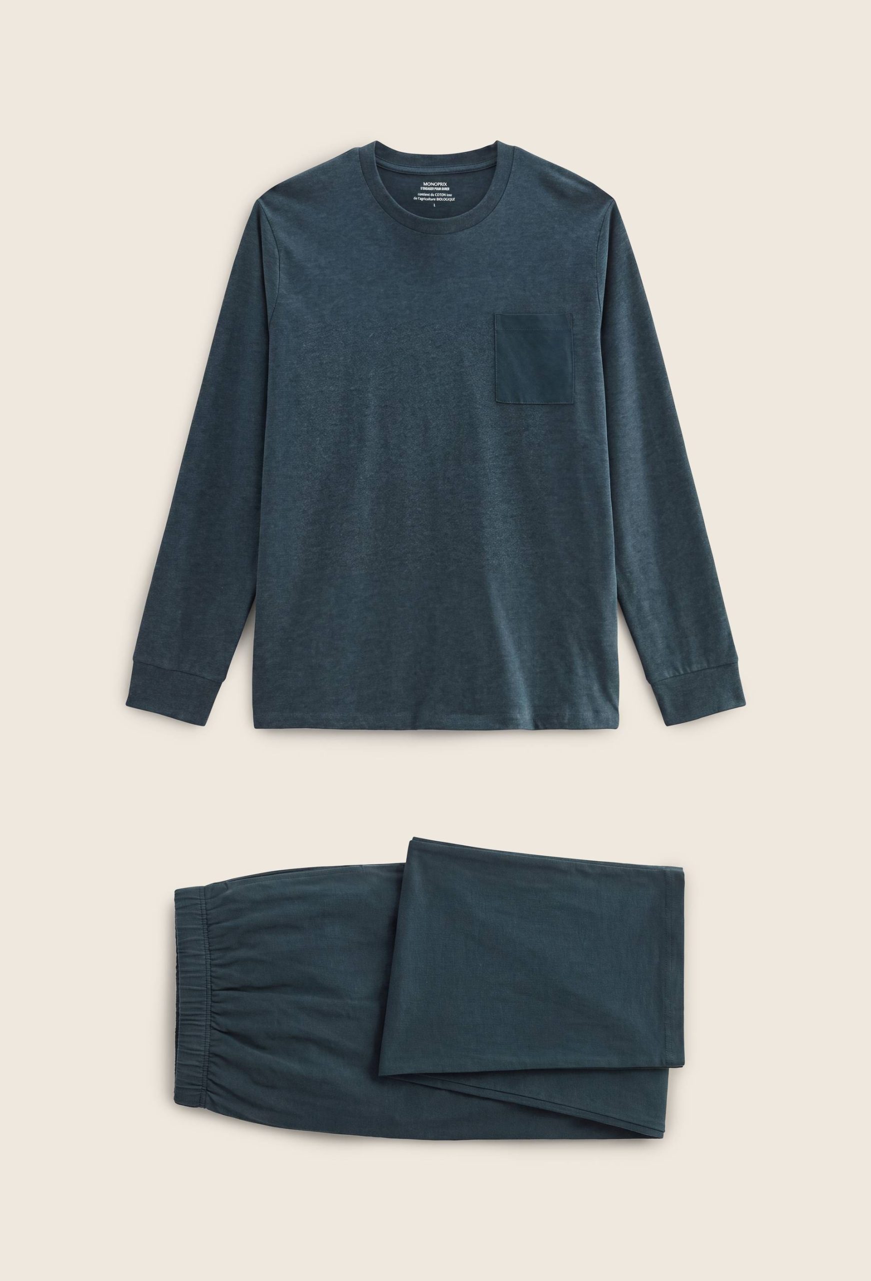 pyjama-homme-monoprix-080fhb-1.jpg Pyjama manches longues homme homme Monoprix – Image 1