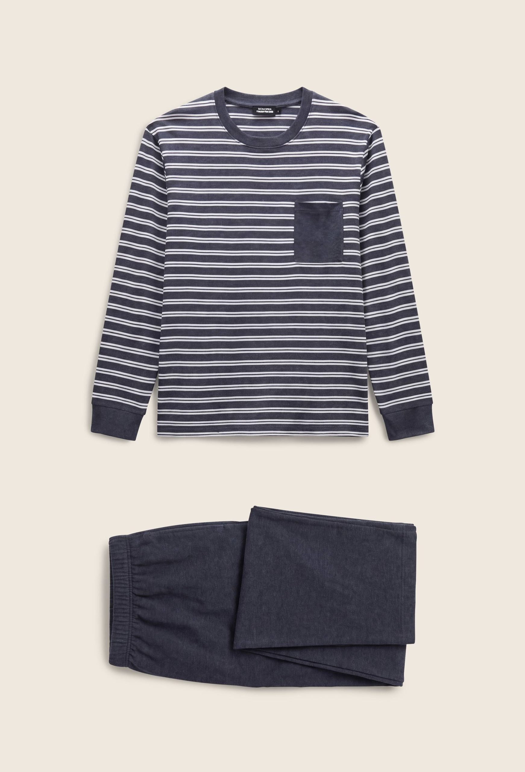 pyjama-homme-monoprix-304qzt-1.jpg Pyjama manches longues homme homme Monoprix – Image 1