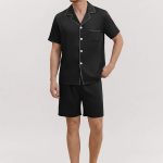 Ensemble pyjama homme en satin à manches courtes Robes | Azazie