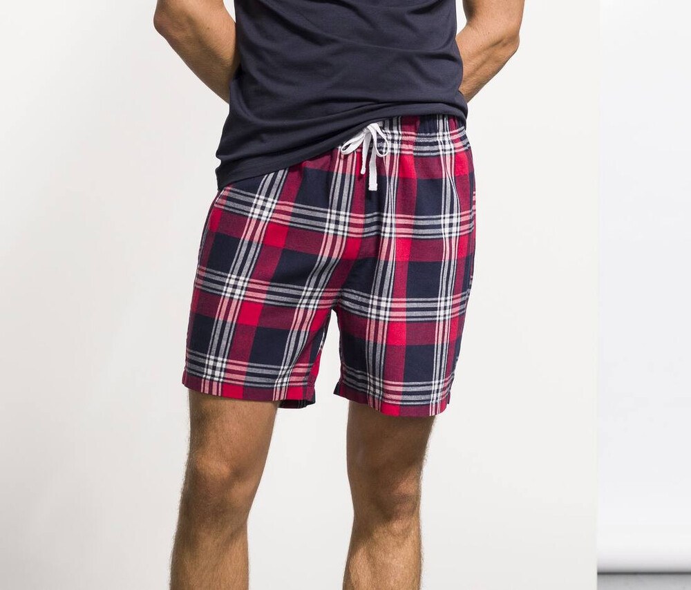 pyjama-homme-short-656rjx-1.jpg SF Men SF082 Rouge / Carreaux Marine Short de pyjama homme – Image 1