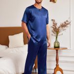 Pyjama homme en satin de soie