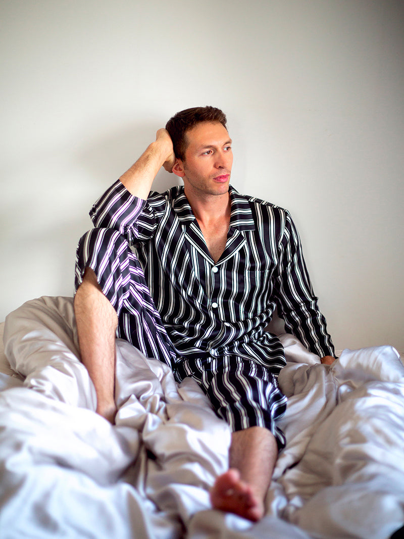 pyjama-homme-soie-859wrf-1.jpg Bas de Pyjama Homme en soie Quête de Soie – Image 1