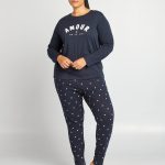 Ensemble de pyjama en jersey Bleu
