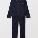Pyjama fluide à pois BLEU FONCE pour femme MONOPRIX