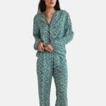 Monoprix À IMPRIMÉS CONTRASTÉS SET Pyjama ecru/gris clair ZALANDO.FR