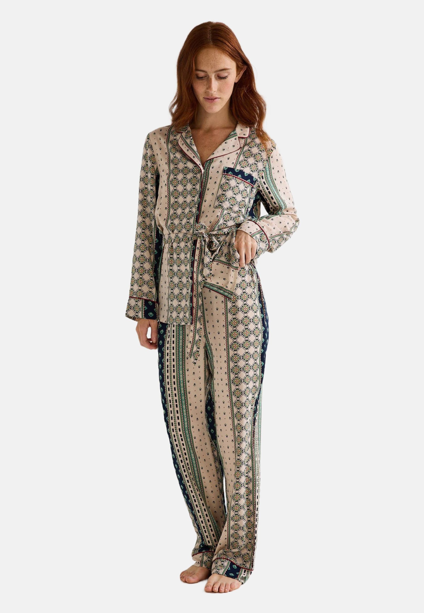 pyjama-monoprix-femme-658hgy-1.jpg Monoprix SET Pyjama jardin/vert ZALANDO.FR – Image 1