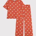 Pyjama cœur femme en coton BRANDY/AVALANCHE A056701210 | Petit Bateau