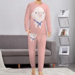 HABXNJF Ensemble de pyjama à col rond pour homme, pyjama rose cochon pour homme, pyjama pour homme avec poches, Cochon Rose, XL : Amazon.fr: Mode