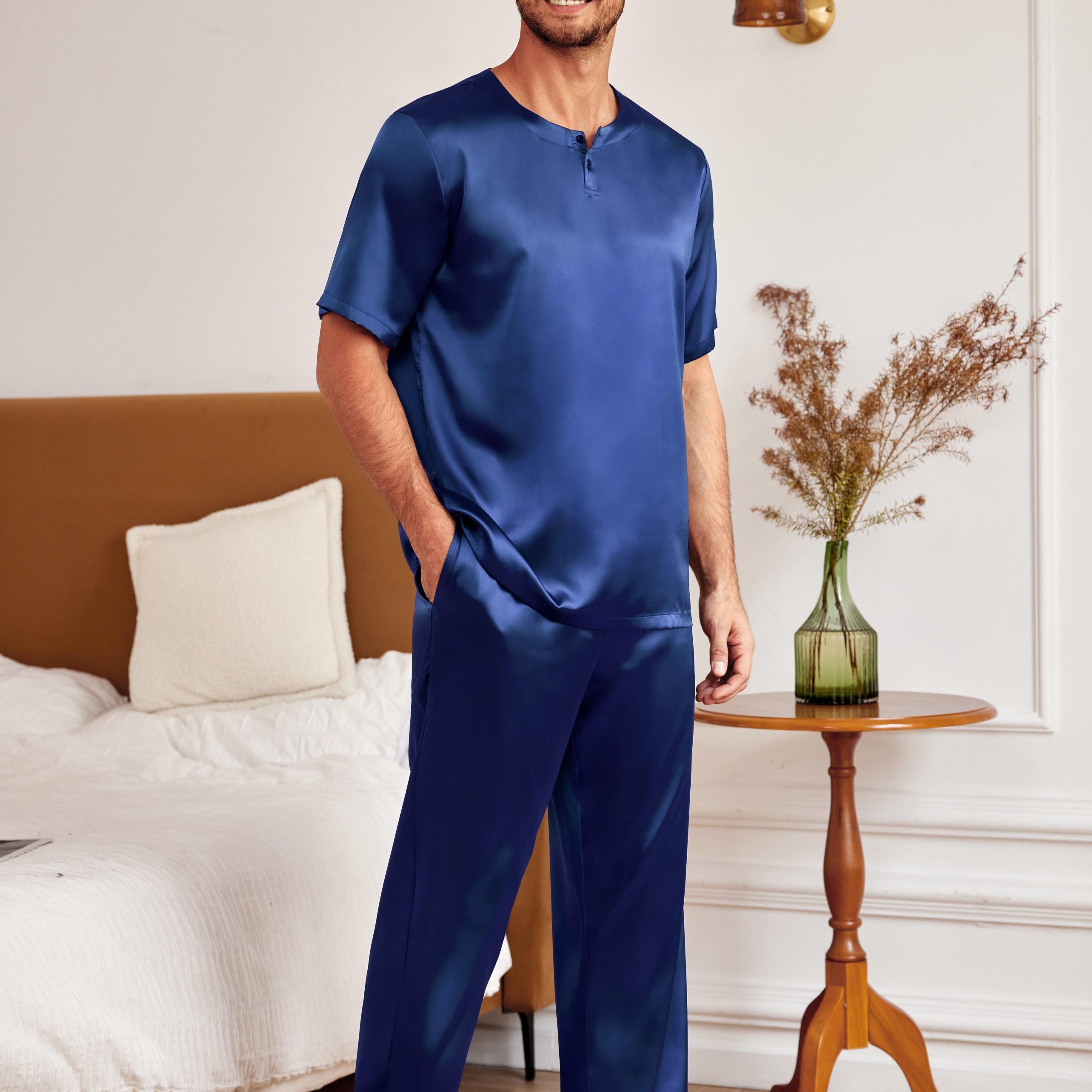 pyjama-satin-homme-334tzh-1.jpg Pyjama homme en satin de soie – Image 1