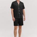 Ensemble pyjama homme en satin à manches courtes Robes | Azazie