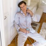CLASSIQUE Pantalon de pyjama homme en soie gris 19 mommes