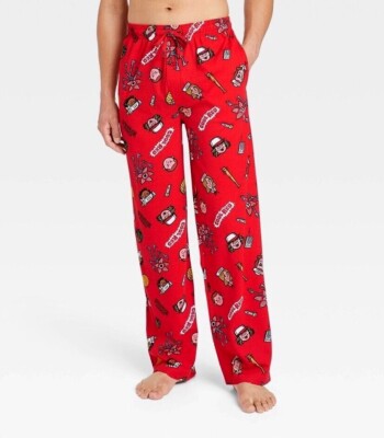 pyjama-stranger-things-029cre-1.jpg Stranger Things Pajama Pants Sleep Lounge Mens S M L XL Season 4 Demogorgon NWT | eBay – Image 1