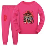 Acheter 5281 Pyjama Enfant Imprimé Stranger Things Manches Longues pour Dormir | Joom