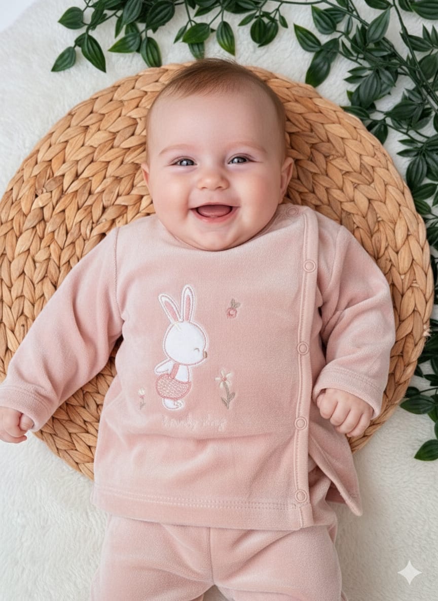 pyjama-velour-bebe-860jyn-1.jpg Pyjama Bébé 2 Pièces En Velours Doux – Chaleur Optimale Et Ouverture Facile | Allo Bebe Maroc – Image 1