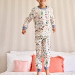 Pyjama garçon imprimé circuit de voitures écru
