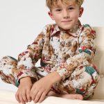 Pyjama boutonné enfant en Pilou des Vosges Petit Teddy