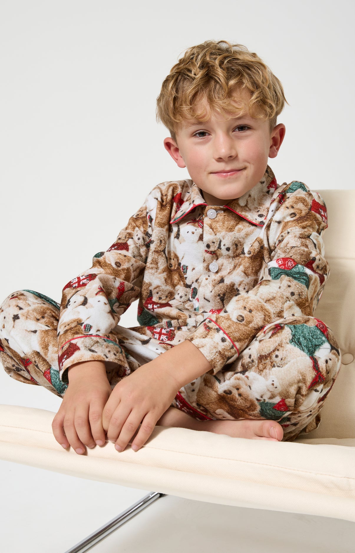 pyjamas-garcon-976gje-1.jpg Pyjama boutonné enfant en Pilou des Vosges Petit Teddy – Image 1