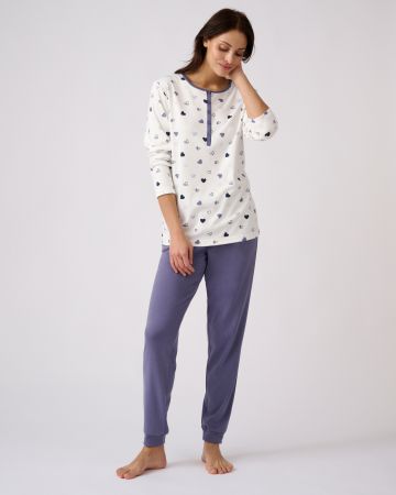 soldes-pyjama-femme-522cro-1.jpg Pyjamas femme du XS au 2XL Vêtements de nuit Damart – Image 1