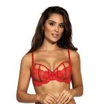 Soutien gorge push up armatures Rouge Axami lingerie Lemon Curve