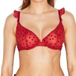 ROUGEGORGE LINGERIE Soutien Gorge Triangle Emboitant Rouge ISIS Femme : Amazon.fr: Mode